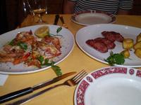 えびとソーセージ